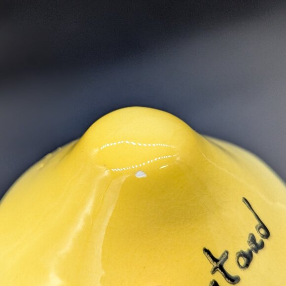 Vintage Two DeForest Condiment Jars Relish And Mustard Small Chip Crazing - Picture 13 of 13